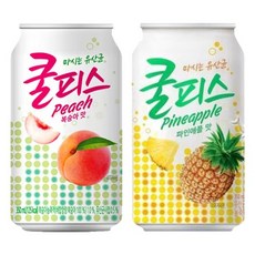 쿨피스 350ml 복숭아24캔+파인애플24캔 총48캔, 없음