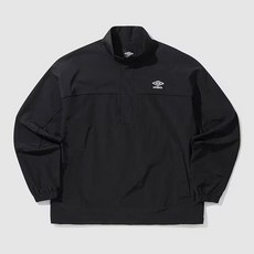 엄브로 남녀공용 우븐립 하이브리드 스탠넥 아노락 UP121CWT16BLK