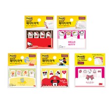 3M 플래그 페이지마커 670 캐릭터 포스트잇, 670 5KP 키티