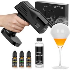 요리용 전기 스모커 건 5000mAh 충전식 배터리 원버튼 작동 실내 및 실외 바비큐 바 칵테일 위스키에 적합, 요리용 전기 스모커 건, 5000mAh 충전식 배터리,