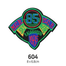 와펜 DIY 자수 패치 와펜모음 열부착식와펜, 4개, 와펜 패치 604번