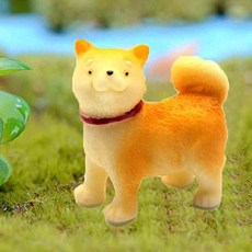 원포 화분 소품 4p 시바견 식물장식