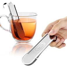 Feelife 2 Pack Tea Infuser for Loose Leaf Tea 2-in-1 Scoop Fine Mesh Strainers Single Cup 304 St