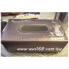 Peter Rabbit 面紙盒 鱷魚皮紋刺繡設計