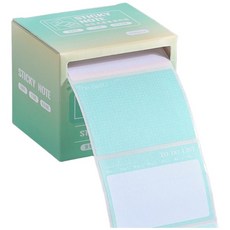 【台灣現貨 A502】抽拉式便利貼 256抽 造型便條紙 標籤貼紙 便簽紙 備忘錄, 漸變綠, 256張, 1個