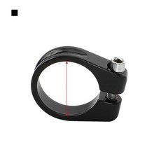 알루미늄 튜브 클립 MTB 자전거 안장 시트 포스트 클램프 부품 28.6mm 31.8mm 34.9mm, 2)Black-31.8mm