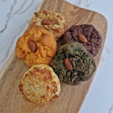 무슈콘 저당 스콘 5가지맛 세트 NO설탕 NO밀가루 저당 빵, 75g