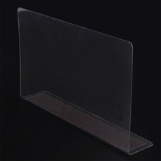 신라Pick 자석형 L형 투명 칸막이 20x12cm 1P 마트칸막이