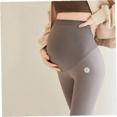 임신 기간 착용 배 부분 신축 밴드 처리 기모 안감 보온 스판 소재 레깅스 바지