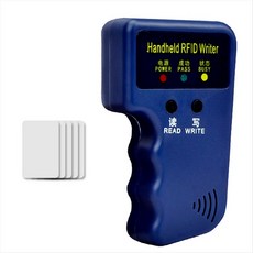 125kHz RFID 카드 리더+5 카드 키트 카피자 작가 복제기 프로그래머 ID 카드 사본 EM4305 T5577 각 쓰기 가능한 태그, 파란색