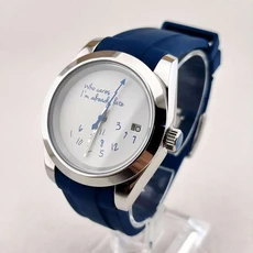 NH35 시계 39mm 누가 신경 쓰겠어요 이미 로고 없음 사파이어 글래스 스테인리스 스틸 방수 케이스 자동 무