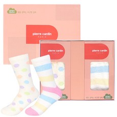[pierre cardin] 여성 수면양말 2족선물세트 바닥미끄럼방지