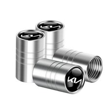 알루미늄 자동차 타이어 밸브 캡 휠 먼지 리오 쏘울 피칸토 세라토 니로 시드 카덴자 라인, 4. silver-KIA NEW, 1개