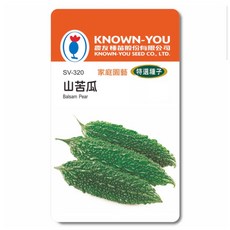 KNOWN-YOU山苦瓜種子 家庭園藝特選 台灣種子 蔬菜種子, 1個