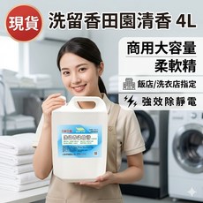SUN SIN 洗留香柔軟精 田園清香 商用大容量, 1個, 4L