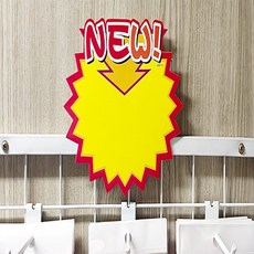 치리파리 톱니 쇼카드 pop프레임마트용품홍보가격표안내판, 상단 NEW