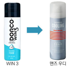 도루코 WIN3 리프레싱 쉐이빙폼, 2개, 210ml