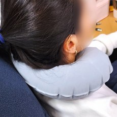 푹신한 자동차 졸음쉼터 낮잠 쪽잠 쿠션 목베개, 그레이