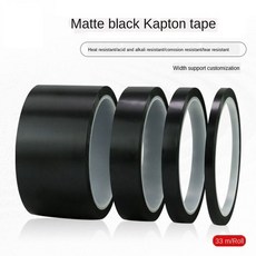 폴리이 미드 테이프 블랙 고온 내성 캡톤 전기 회로 기판 용접 방지 배터리, 40mm, 33 메터, 1개