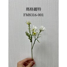 花藝夢*日本東京堂 擬真花 乾燥花 人造花 不凋花 乾燥花材 高品質, 瑪格麗特FM8316-001