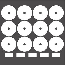 迷你烘乾機替換濾紙, 排氣過濾器(圓形)*12+進氣過濾器(方形)*5