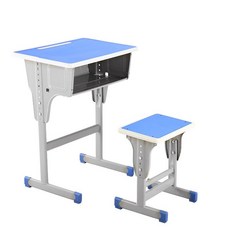 학생용 책상 의자 세트 가정용 학교용 높이조절, 베이지화이트