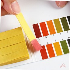 휴대용 ph 산도 측정 리트머스 종이 80매 과학 실험 수질 검사 키트 도구 교육교구