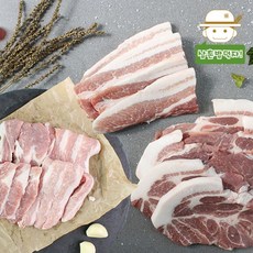 부드러운 육즙의 남도 우리한돈 구이세트 2호(삼겹살+목살+가브리살), 1개