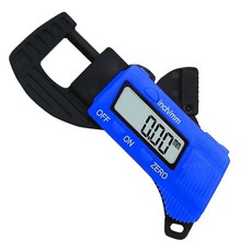 미터 섬유 복합체 탄소 파란색 0127mm 게이지 캘리퍼스 두께 마이크로 디지털 blue 1개, Blue × 1개