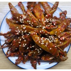 정말 맛있는 입맛 살리는 매콤 새콤 짭쪼름한 수제 절임 고추 무침 500g 1kg 국내생산 간편 밑반찬 집반찬, 1개