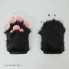 퍼스위트 반려견 인형 마스크 발바닥 꼬리 세트, 퍼피 독 클로, 1개, 1개입