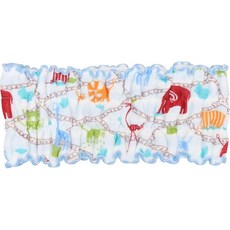 isso ecco 이마리산 타월 헤어 타번 헤어밴드 이소에코 일본제 목욕 후 세안 메이크업 (동물 블루)