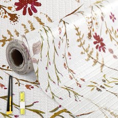 FINNEZ 서랍 라이너 43.2 x 3m(17 x 10피트) 두껍고 강한 고정력 비접착식 선반 냉장고 라이너 주방 욕실 캐비닛 및 찬장 보호 쉬운 설치 방수 통기성, 퍼플 플로럴