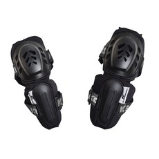 KOMINE摩托車騎士護膝，透氣舒適可調節鬆緊安全防護，機車防摔護具, 黑色, 1套