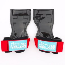 타이거밸런스 헬스그립 헬스스트랩 스트랩, 레드(로고 민트), 1세트