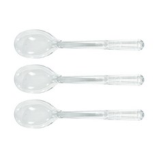 일회용 아이스크림 스푼 9cm 벌크포장 투명, 1개, 1000개