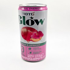칠성 핫식스 글로우 피치 살구, 6개입, 355ml