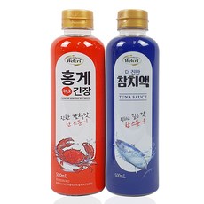 웰크리 홍게간장 500ml 1P + 참치액 500ml 1P (케이스없음/벌크), 2개