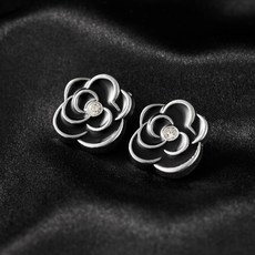 [블랙 플라워] 블랙 플라워 디자인 단추 20mm(NK003)-코트 자켓 트위드용 고급 장식 버튼, 16