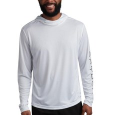 [아마존4.5+ 미국출고 189632] Spyder 스파이더 남성용 썬 후디 - 빠른 건조 경량 UPF 50+ 자외선 차단 긴소매 래쉬가드 수영 셔츠 남성용 화이트. S