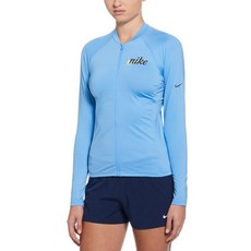 ㅇ매장정품ㅇ 나이키스윔 (NEW) 여성 시그니처 스우시 풀 집업 롱 슬리브 하이드로가드 NESSF325-438 132624