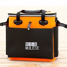 밑밥통 미끼통 백팩 살림통 배낭 낚시용 해루질, 블랙 52x22x50cm