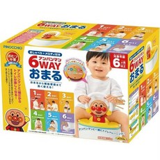 麵包超人6合1學習便座, 麵包超人 6WAY多功能學習便器｜音樂語音＋流水聲｜補助便座個, 白色