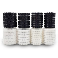원형 접착 찍찍이 테이프 10 20 30 50 100(mm) biz*7484oi, 1원형찍찍-검정10mm