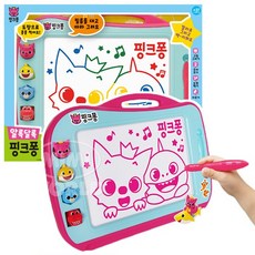알록달록 핑크퐁 칼라칠판, 색상:(미미월드) 핑크퐁 칼라칠판, 1개