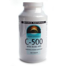 SOURCE NATURALS 玫瑰果C-500錠, 1罐, 500顆