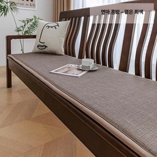 ONDA 쇼파토퍼 소파매트 소파 방석 쇼파패드 넓은 편안한방석 깔개 토퍼, 1개, 면마혼방-그레이