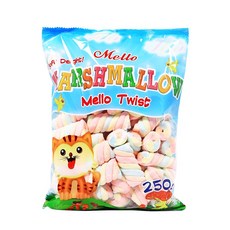 푸드올마켓_ 멜로 머쉬멜로우 멜로우 트위스트 250g, 1개