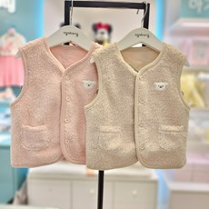 아가방 수성동아NC 2025 FW~~ 어디에 코디해도 잘 어울리는 안감 면 100% 뽀글이 조끼 ###