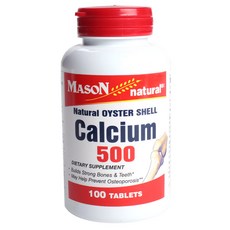 MASON natural 牡蠣殼鈣質補充錠, 1組, 100顆